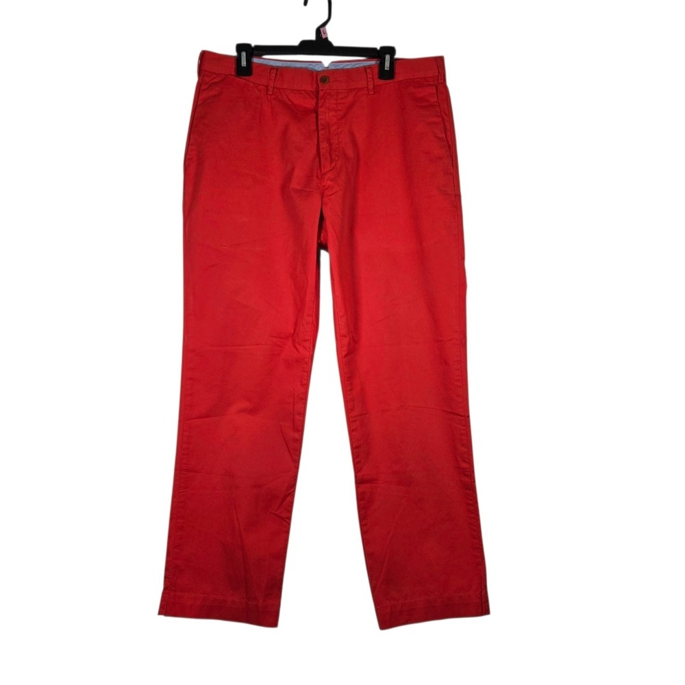 Polo Ralph Lauren Chino Pants Mens 35x30 Solid Coral Straight Leg Pima Cotton